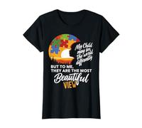 My Child See Differently Autistic Autism Awareness Mom life Camiseta