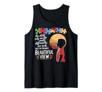 My child See Differently Autistic Autism Awareness Mom life Camiseta sin Mangas