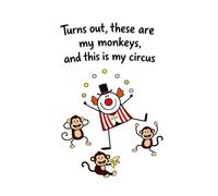 My Circus, My Monkeys WEEKLY PLANNER Perefect for teachers, Parents, Family life and workplace (Homegrown Hot Mess Series) for gloriously imperfect humans trying to manage the circus called life