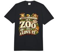 My Classroom is a Zoo de la Escuela de enseñanza del Maestro Comfort Colors Adult Heavyweight T-Shirt