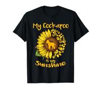 My Cockapoo Dog Is My Sunshine Sunflower Dog Paw Puppy Lover Camiseta