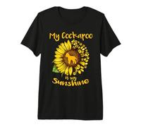 My Cockapoo Dog Is My Sunshine Sunflower Dog Paw Puppy Lover Camiseta Premium