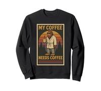 My Coffee Needs Coffee Lover Funny Bigfoot Coffee Sudadera