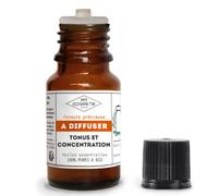 MY COSMETIK - Aceites esenciales orgánicos para difusión - Tonicidad, memoria & concentración - Sinergia de aceites 100% puros, orgánicos & HEBBD - Fabricado en Francia - 10 ml