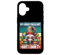 My Couch Pulls Out But I Dont Funny Saying For Retro Dad Carcasa para iPhone 16