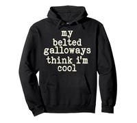 My Cow Thinks I'm Cool - Cow Dad Mom Belted Galloway Ganado Sudadera con Capucha