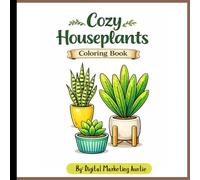 My Cozy Houseplants Coloring Book: Potted Plants, Succulents & Hanging Houseplants for Relaxation and Stress Relief