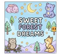 My Cozy Night Animals Coloring Book: Bold & Easy Relaxing Forest Animal Coloring Pages for Toddlers Ages 2-5