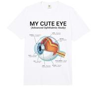 My Cute Eye Anatomy Oftalmics Science Day Mujeres Niñas Comfort Colors Adult Heavyweight T-Shirt