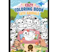 My Cute Pastel Animals Coloring Book: Super Simple, Bold, and Adorable Animal Friends for Toddlers and Kids Ages 2-12