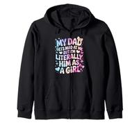My Dad Gets Mad at Me But I'm Literally Him As A Girl Sudadera con Capucha