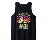 My Dad Is A Welder Son Daughter Welding Weld Niños Niñas Camiseta sin Mangas