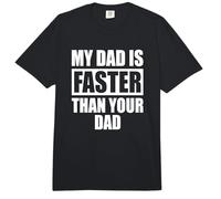 My Dad Is Faster Than Your Dad Corredor Sprinter Día Padre Comfort Colors Adult Heavyweight T-Shirt