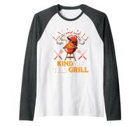 My Dad Is Kind of The Grill Backyard Picnic BBQ Camiseta Manga Raglan