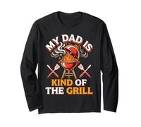 My Dad Is Kind of The Grill Backyard Picnic BBQ Manga Larga