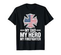 My Dad My Hero My Firefighter Orgulloso Bombero Papá Camiseta