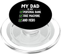 My Dad Personal Bank Broma Machine Hero Idea del Día del Padre PopSockets PopGrip para MagSafe