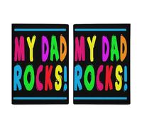 My Dad Rocks - Funda tipo cartera de viaje con ranura para tarjetas para mujeres y hombres