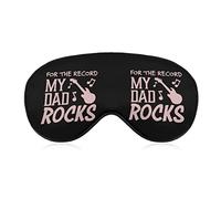 My Dad Rocks Funny Sleep Eye Mask Soft Blindfold Eye Cover con correa ajustable Night Eyeshade para hombres y mujeres