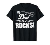 My Dad Rocks Guitarra Música Padre Orgulloso Rock Dad Music Lover Camiseta