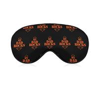 My Dad Rocks Sleep Mask Night Cover Eye para mujeres y hombres BlockLight para avión, viaje, siesta, correa ajustable