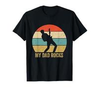 My Dad Rocks Vintage Guitar Daddy - Divertido Día del Padre para niños Camiseta