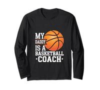 My Daddy Is A Basketball Coach Sports Child Proud |------ Manga Larga