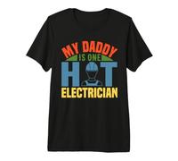 My Daddy Is One Hot Electrician Electrical Job Titles Camiseta Premium
