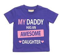 My Daddy tiene una impresionante hija disponible en tamaños camiseta para bebé 0 - 6 meses a 14 - 15 años varios colores Fathers Day morado morado Talla:9-11 años