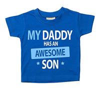 My Daddy tiene una impresionante son disponible en tamaños camiseta para bebé 0 - 6 meses a 14 - 15 años varios colores Fathers Day azul azul Talla:3-4 años