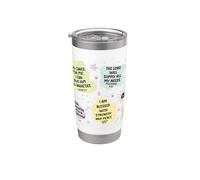 My Daily Bible Affirmation Christian Faith Vaso térmico de acero inoxidable de doble pared