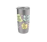 My Daily Bible Affirmation Christian Faith Vaso térmico de acero inoxidable de doble pared