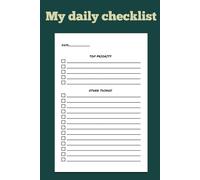 My daily checklist: Daily Task & Habit Tracker Notebook