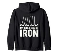 My Daily Dose of Iron Broma De Golf Humor Papá Jugador Sudadera con Capucha