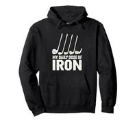 My Daily Dose of Iron Humor Hierros Golf Regalo Gracioso Sudadera con Capucha