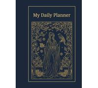 My Daily Planner: Undated Day Organizer for Women, Elegant Navy & Gold Sakura Design, Minimalist Daily Journal with Gratitude & Priorities, 8.5 x 11 in, 160 Pages