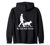 My Daily Walk Partner German Shepherd Owner Sudadera con Capucha