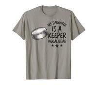 My Daughter Is A Keeper Goalie Dad Hockey sobre Hielo Padre Pride Camiseta