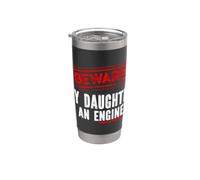 My Daughter Is an Engineer Funny Engineers Mom or Dad Vaso térmico de acero inoxidable de doble pared
