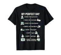 My Day Cat Schedule, Divertida Vida Felina para Amantes de los Gatos Camiseta