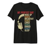 My Day Gamer Wake Up Gaming Videojuegos Boy Gamer Camiseta Premium