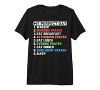 My Day Pray Oración Orando Mamá Papá Abuelo Abuelo Camiseta Premium