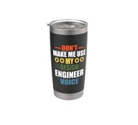 My Design Engineer Voice Funny Engineering Job Titiles Vaso térmico de acero inoxidable de doble pared