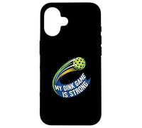 My Dink Game Is Strong Pickleball Player Design Carcasa para iPhone 16