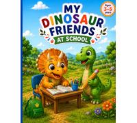 My Dinosaur Friends At School: A Cute Coloring Book for Kids Ages 3-5 with 50 Big and Easy Back to School Dinosaurs for Toddlers and Preschoolers (Little Dino Friends Coloring Books)