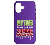 My DMS Are Like a Zombie Apocalypse - Funny Viral Social Med Carcasa para iPhone 16
