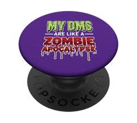 My DMS Are Like a Zombie Apocalypse - Funny Viral Social Med PopSockets PopGrip Adhesivo