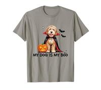 My Dog Is My Boo Funny Halloween Dog Lover Women Girls Camiseta