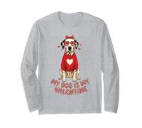 My Dog Is My Valentine - Gafas de Sol con diseño de corazón dálmata Manga Larga