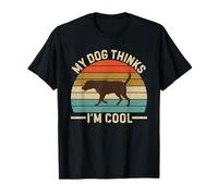 My Dog Thinks I'm Cool Chocolate Lab Dad Labrador Camiseta